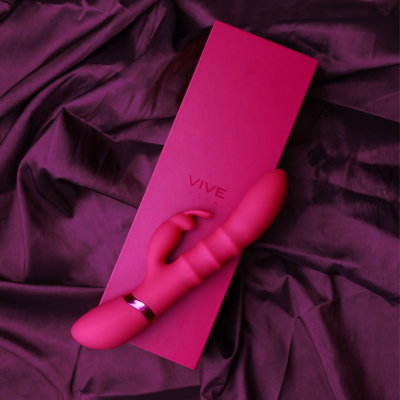 Sora - Up Down Stimulating Rings, Vibrating G-Spot Rabbit - Pink