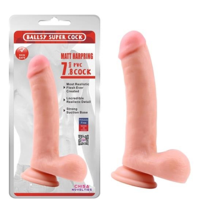 Ballsy Super Cock Matt Harpring 7.8\" Dildo