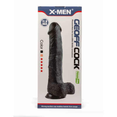 Potężne realistyczne Dildo z przyssawką 30cm X-MEN