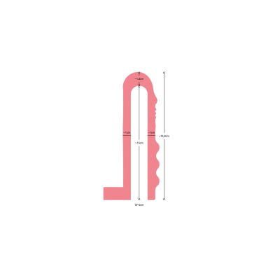 REALISTIC PENIS SHEATH S9 FLESH 16\'4 CM