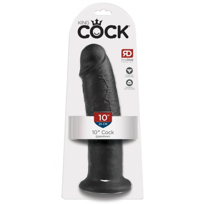 King Cock Dildo z jądrami 25,4cm czarny drągal