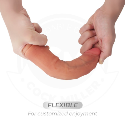 COCK MILLER - REALISTIC DILDO WITH SUCTION CUP AND REMOTE CONTROL VIBRATION 19.5 CM