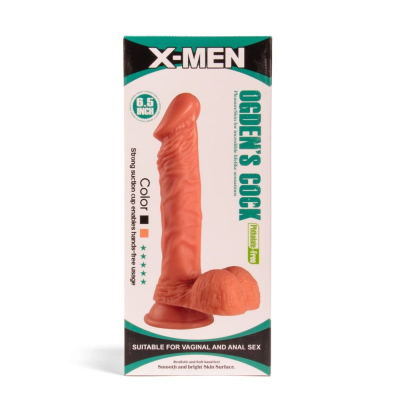 Elastyczne dildo z przyssawką Ogden's Cock 16,5cm X-MEN