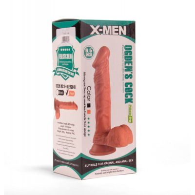 Elastyczne dildo z przyssawką Ogden's Cock 16,5cm X-MEN