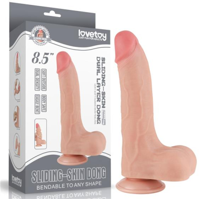 8.5\'\' Sliding Skin Dual Layer Dong Flesh