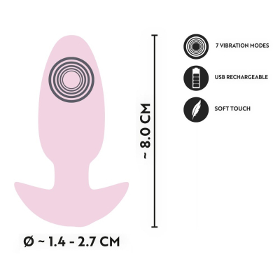 Cuties Vibrating Plug Rose