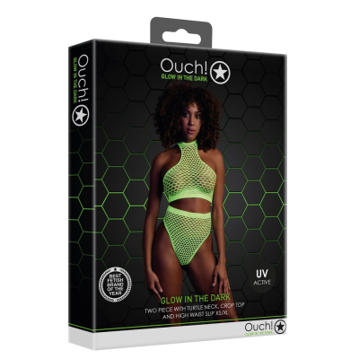 Turtle Neck and High Waist Slip - One Size - Neon Green