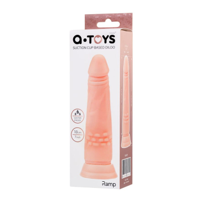 Dildo z delikatną teksturą Ramp z przyssawką 18cm A-TOYS