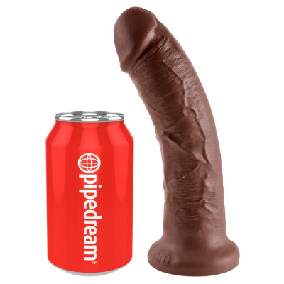 Realistyczne Dildo King Cock brązowe dł. 21,5cm