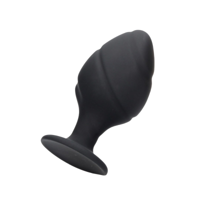 Swirled Butt Plug Set - Black
