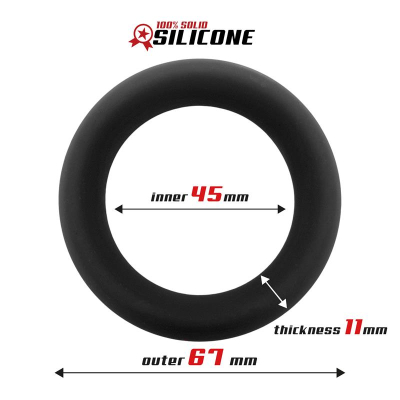 Solid Silicone Cock Ring 4.5 cm