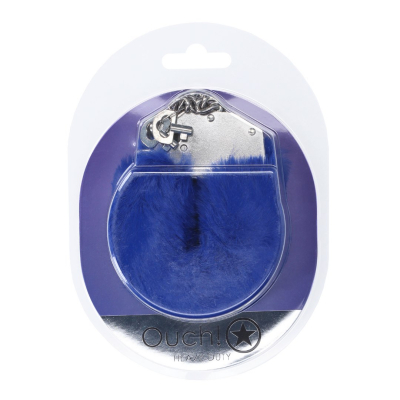 Heavy-duty Fluffy Handcuffs - Navy