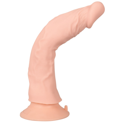 Dildo z przyssawką i pilotem 21,5cm Nature Skin