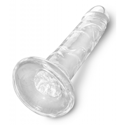 Dildo King Cock przeźroczyste z przyssawką 17,8cm