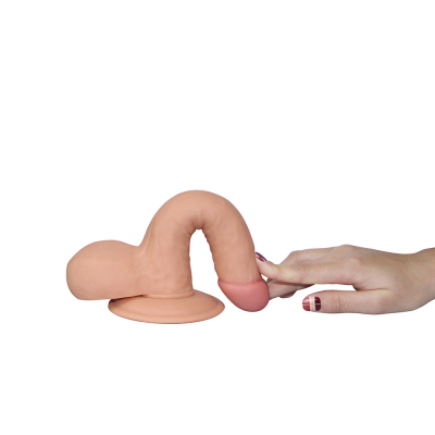 Realistyczne dildo Delikatne z przyssawką 19,5cm