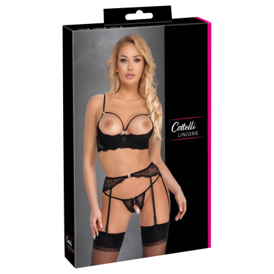 3-Piece Shelf Bra Set 85B/L