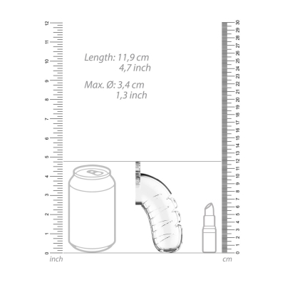 Model 16 Chastity Cock Cage with Urethral Sounding - 4.5 / 11,5 cm