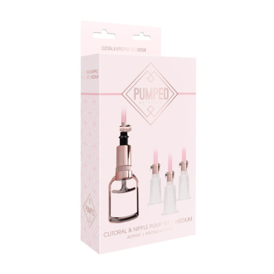 Clitoral Nipple Pump Set Medium - Medium