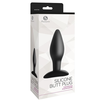 Silicone Butt Plug Large Black