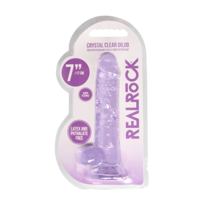 Realistic Dildo with Balls - 7 / 18 cm