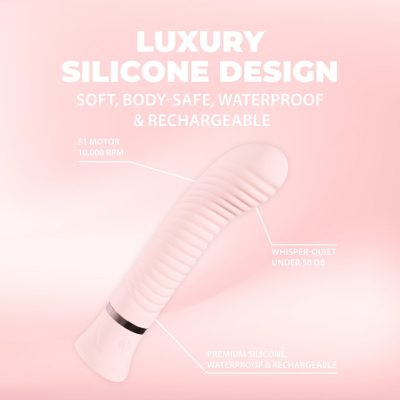 Divine - Ribbed G-spot Vibe - Pink