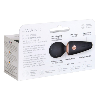 le Wand Mini Microwand Black