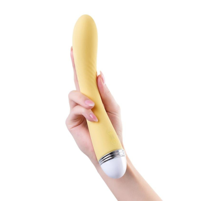 Vibrator Flovetta by Toyfa Calla, silicone, yellow, 22 cm