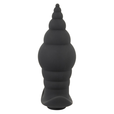 Korek analny z potężnymi wibracjami 9,6cm Black Velvets