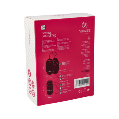 G6 RECHARGEABLE PINK VIBRATING EGG