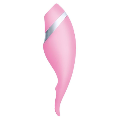 Multifunctional erogenous zone stimulator Flovetta by Toyfa DAHLIA, silicone, pink, 14 cm