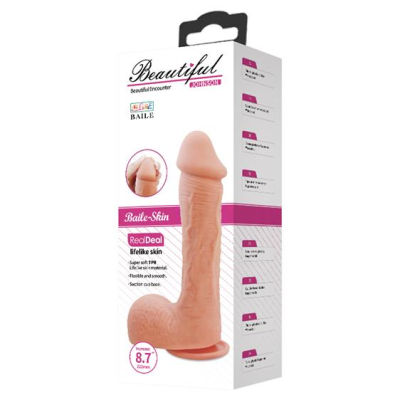 Beautiful Encounter Johnson Real Dildo 22cm Flesh