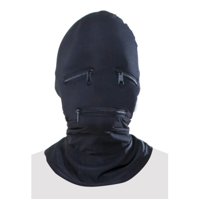 FFS Zipper Face Hood Black