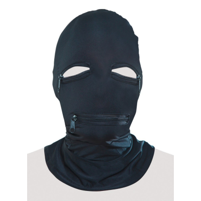 FFS Zipper Face Hood Black