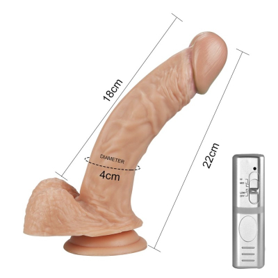 Dildo z przyssawką i wibracjami Real Extreme 22cm Lovetoy