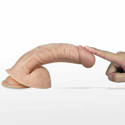 Dildo z przyssawką i wibracjami Real Extreme 22cm Lovetoy