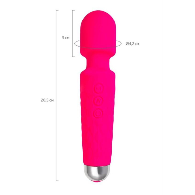 Flovetta Peony Vibrating massager, silicone, pink, 20.5 cm