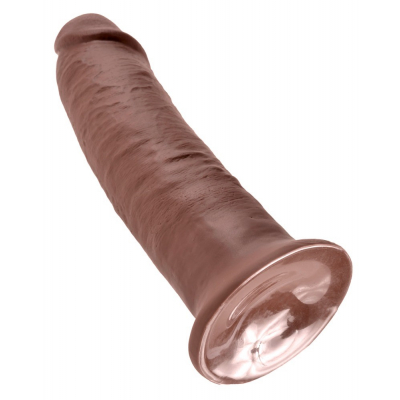 King Cock Dildo z jądrami 25,4cm ciemny brąz