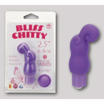 xBLISS CHITTY, MINI VIBRATOR, 10 FUNKTIONEN, WASSERFEST, SILIKON, LILA, 6,4CM