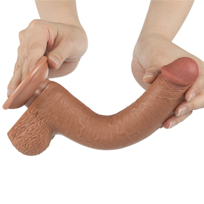 Realistyczne Dildo z przyssawką i jądrami - Jak prawdziwy 22cm Lovetoy