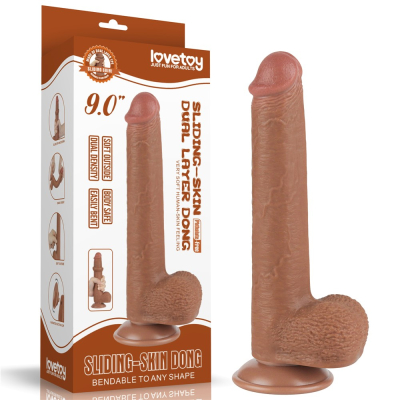 Realistyczne Dildo z przyssawką i jądrami - Jak prawdziwy 22cm Lovetoy