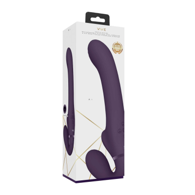 Ai - Dual Vibrating Air Wave Tickler Strapless Strapon