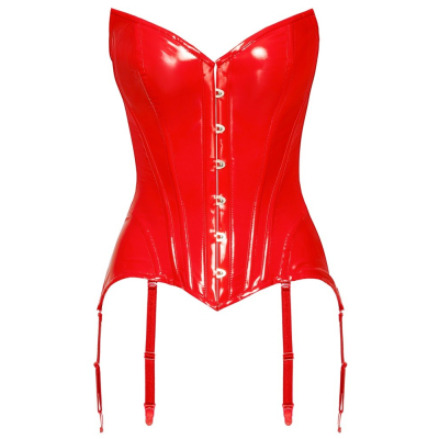 Vinyl Corset red L