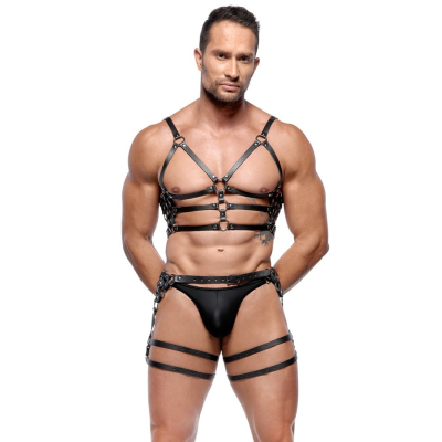 Leather Harness Set M/L