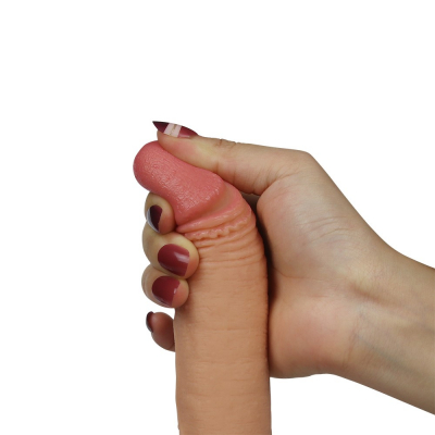 Realistyczne dildo z mocną przyssawką 18cm