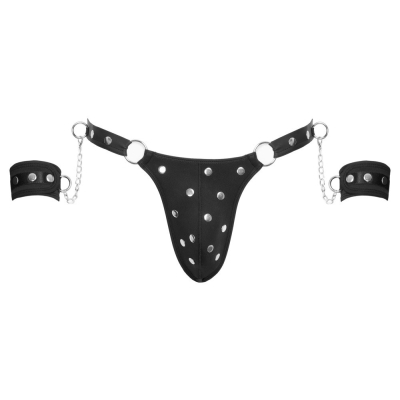 Men\'s Thong and Cuffs XL