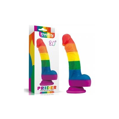 Prider Dildo 8.0\'\' Colorful