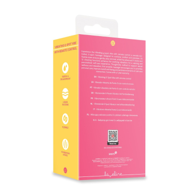 Vibrating G-Spot Vibe with Remote Control - Pink