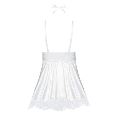 Eve chemise with mask white