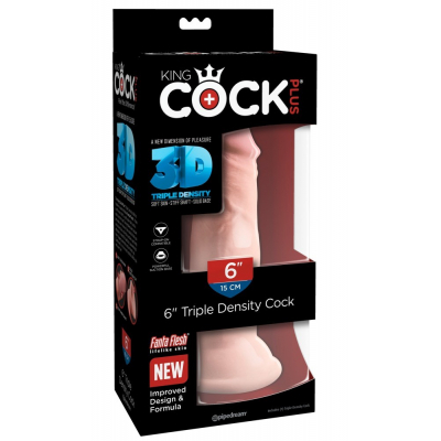 Dildo żylaste 3D z przyssawką 15 cm King Cock