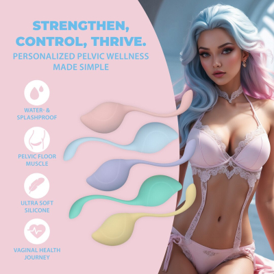 Pelvic Stem Kegel Kit - Multicolor